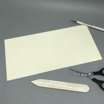 Karte quadratisch Papier Grußkarten elfenbein vorgefalzt Falzbein